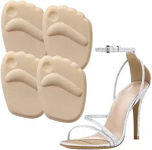 2 Pairs Metatarsal Pads Silicone Foot Pads for Women Men Ball of Foot Cushions Non Slip Comfort Pad for High Heels Flats Daily Shoes MOCCOOL