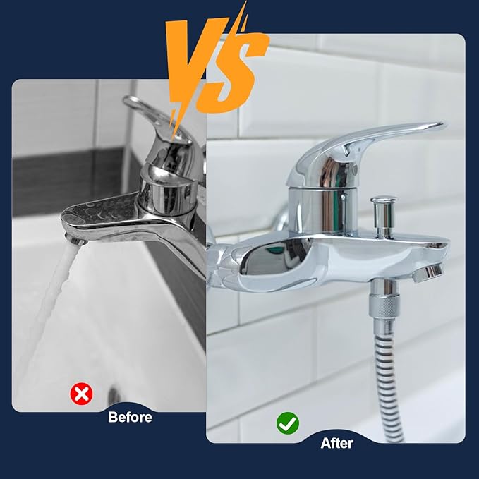 Tub Spout Diverter Repair Kit Set of 2, Universal Bathroom Shower Bathtub Leaky Faucet Repair Replacement Parts Includes 2 Diverter Valve Stems, 2 Cup Seals, 2 Gates (Chrome,Classic)